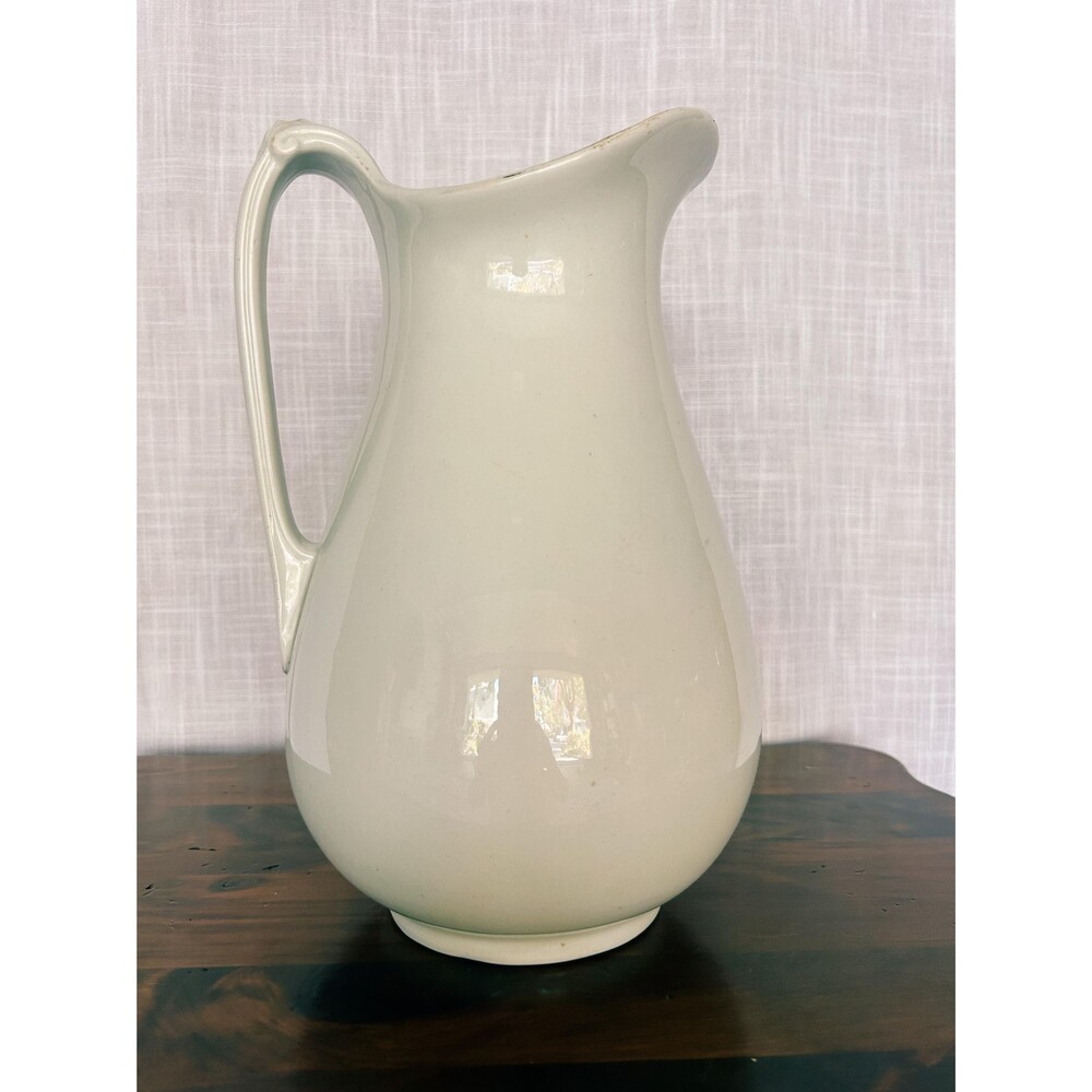 Antique WH Grindley Royal Ironstone White Pitcher 1891-1914